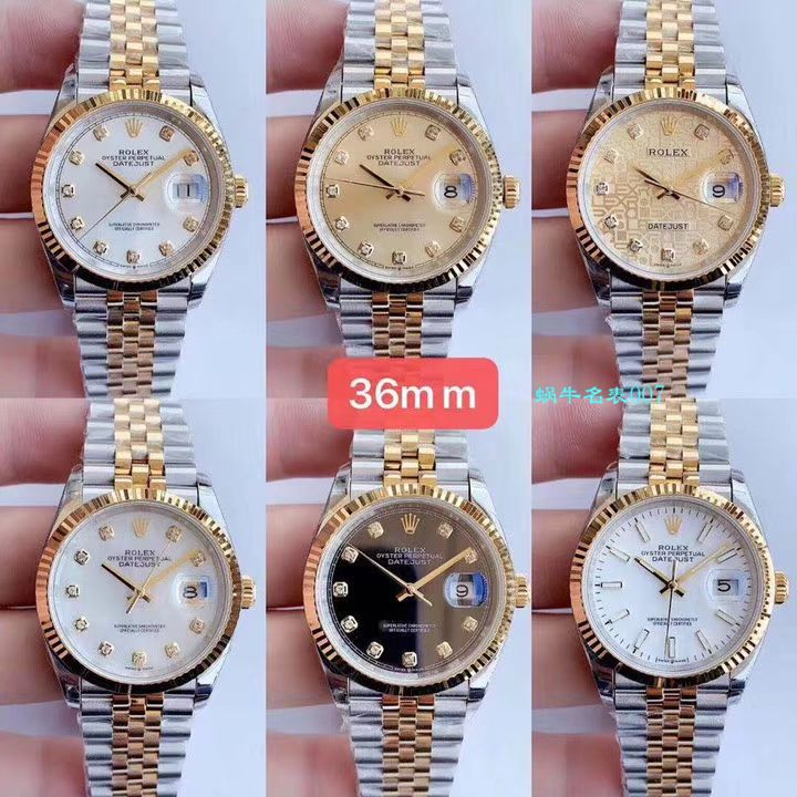 视频评测EW厂顶级复刻高仿劳力士日志型36毫米m126233-0025腕表 / R356