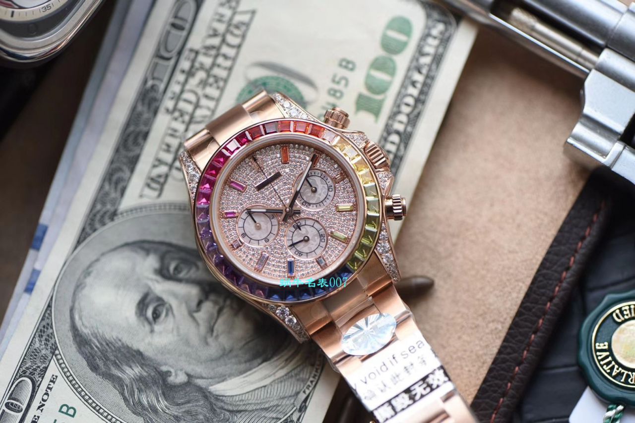BL厂顶级复刻高仿劳力士迪通拿彩虹迪116599 RBOW,116595 RBOW,116598 RBOW腕表 / R357