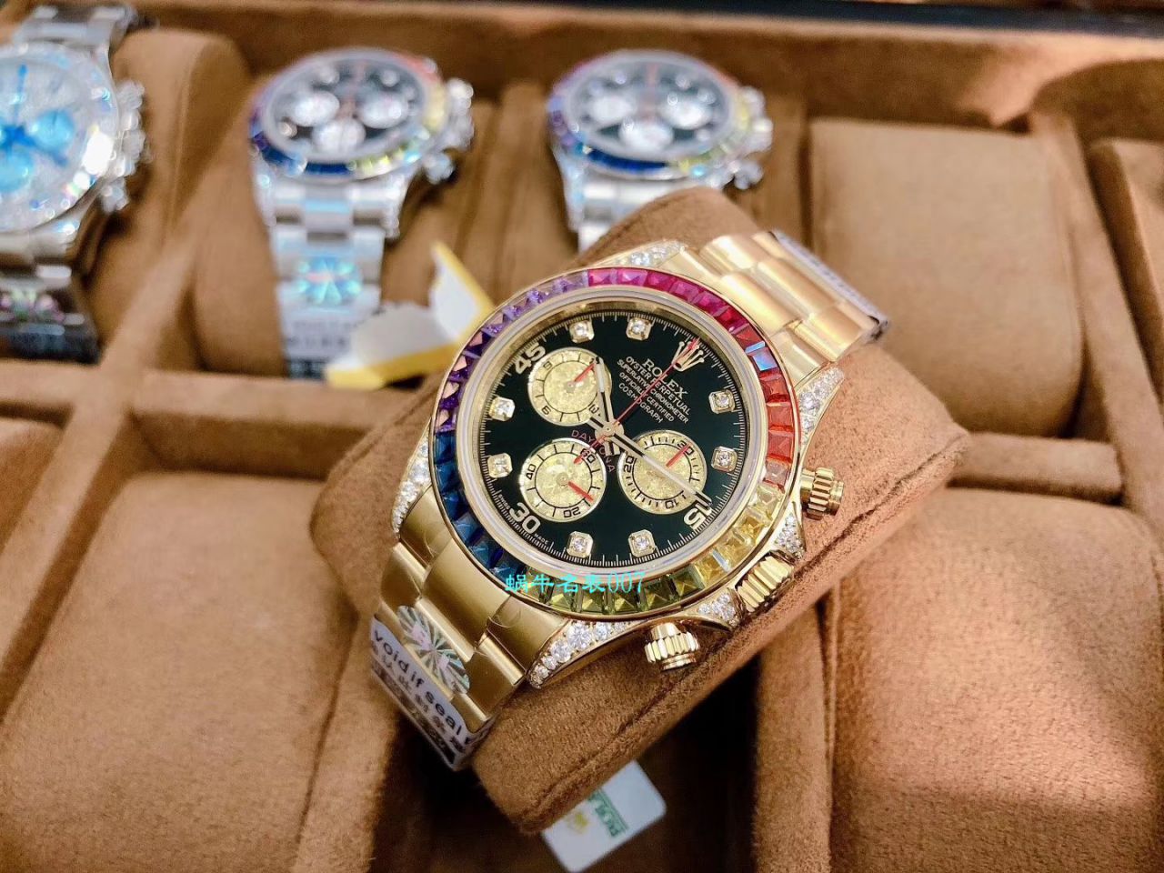 BL厂顶级复刻高仿劳力士迪通拿彩虹迪116599 RBOW,116595 RBOW,116598 RBOW腕表 / R357