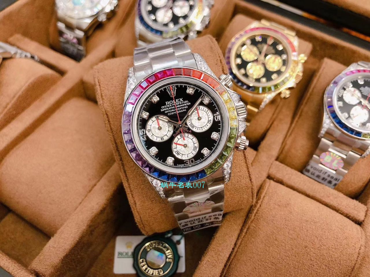 BL厂顶级复刻高仿劳力士迪通拿彩虹迪116599 RBOW,116595 RBOW,116598 RBOW腕表 / R357
