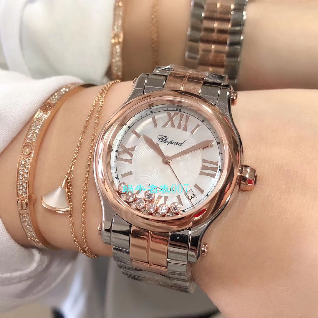 【YF厂顶级复刻高仿女表】萧邦HAPPY DIAMONDS系列277472-5002,278559-6002,278582-3002腕表 / XB051