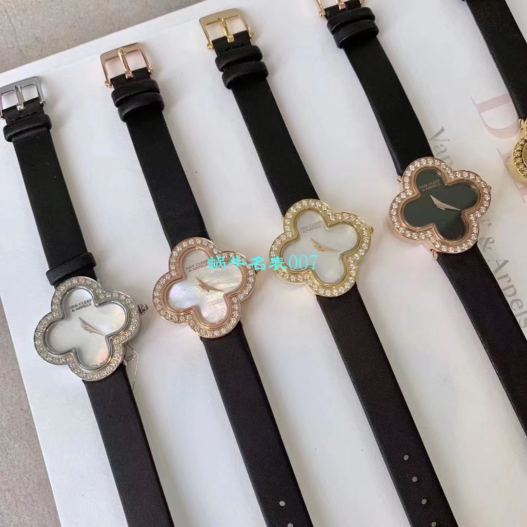 V&A厂2020年最新款高仿女表梵克雅宝ALHAMBRA系列VCARO8WT00,VCARO8SF00腕表 / VCA09