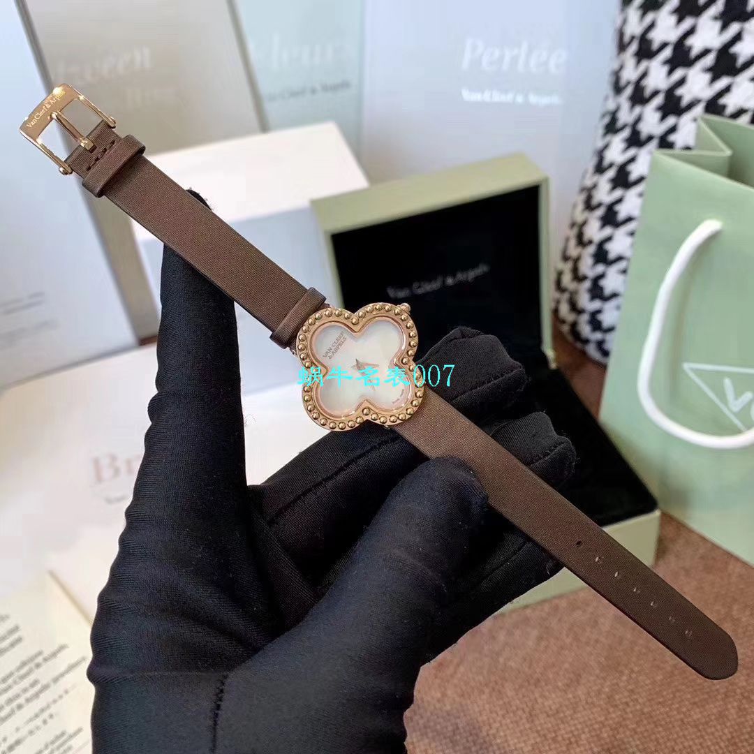 V&A厂2020年最新款高仿女表梵克雅宝ALHAMBRA系列VCARO8WT00,VCARO8SF00腕表 / VCA09