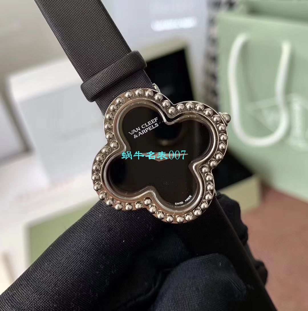 V&A厂2020年最新款高仿女表梵克雅宝ALHAMBRA系列VCARO8WT00,VCARO8SF00腕表 / VCA09