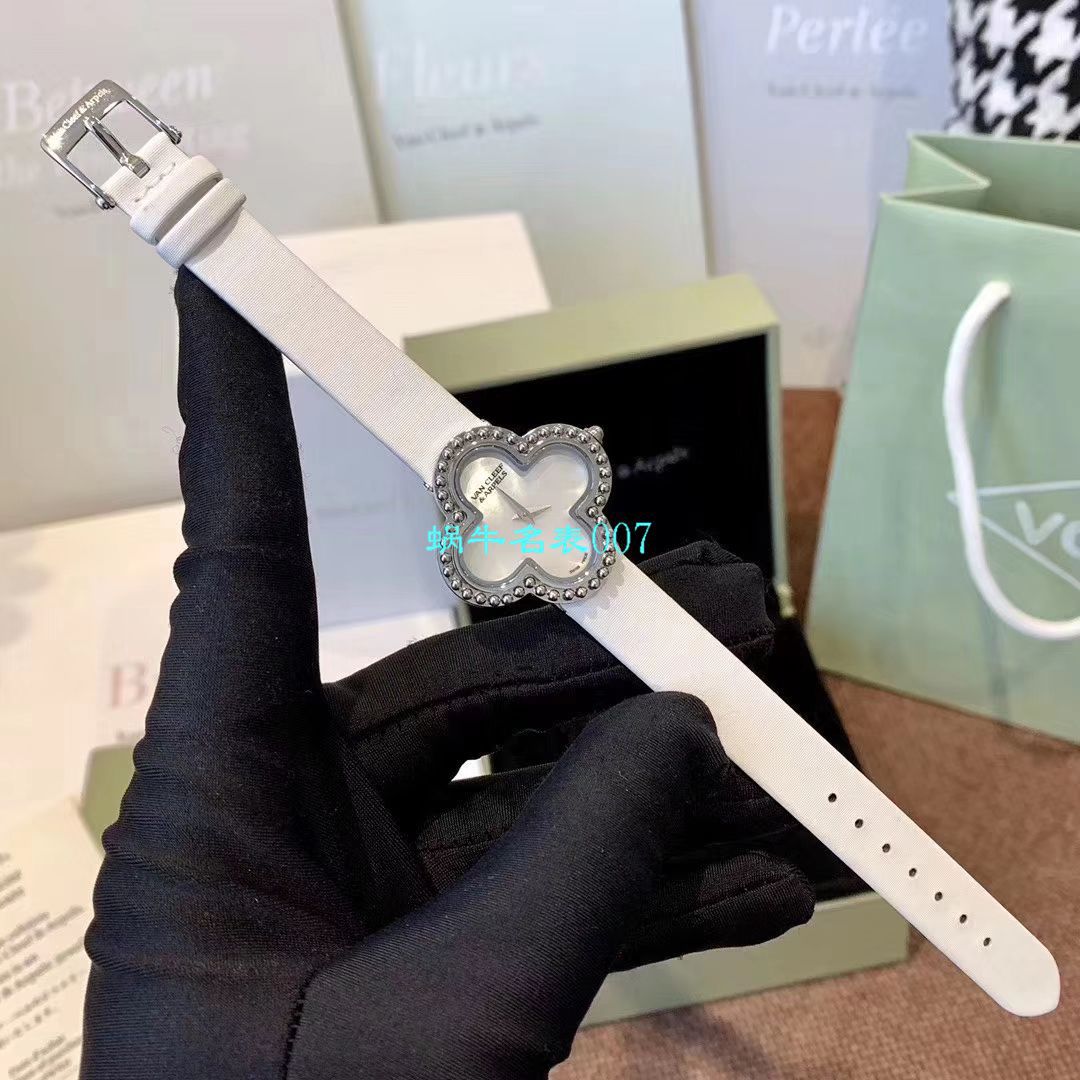 V&A厂2020年最新款高仿女表梵克雅宝ALHAMBRA系列VCARO8WT00,VCARO8SF00腕表 / VCA09