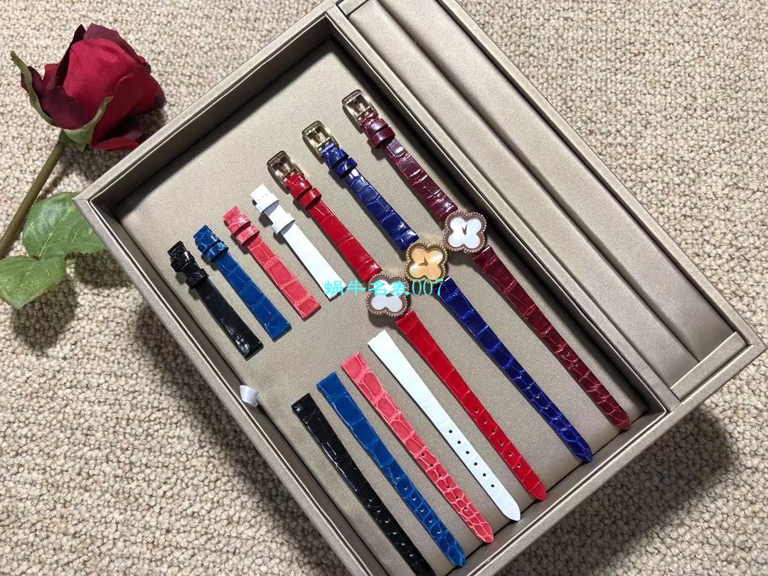 V&A厂2020年最新款高仿女表梵克雅宝ALHAMBRA系列VCARO8WT00,VCARO8SF00腕表 / VCA09