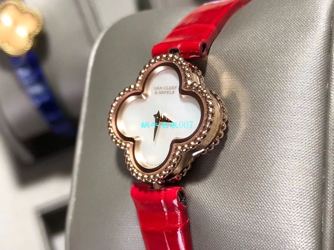 V&A厂2020年最新款高仿女表梵克雅宝ALHAMBRA系列VCARO8WT00,VCARO8SF00腕表 / VCA09