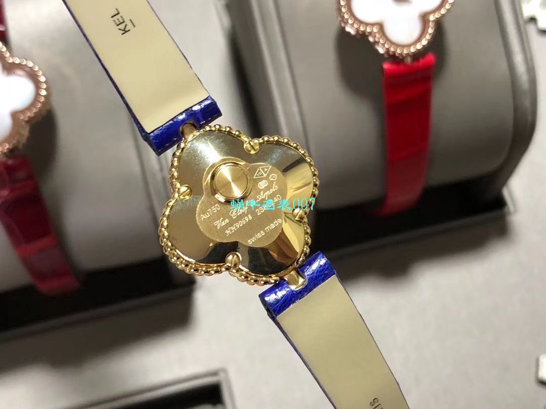 V&A厂2020年最新款高仿女表梵克雅宝ALHAMBRA系列VCARO8WT00,VCARO8SF00腕表 / VCA09