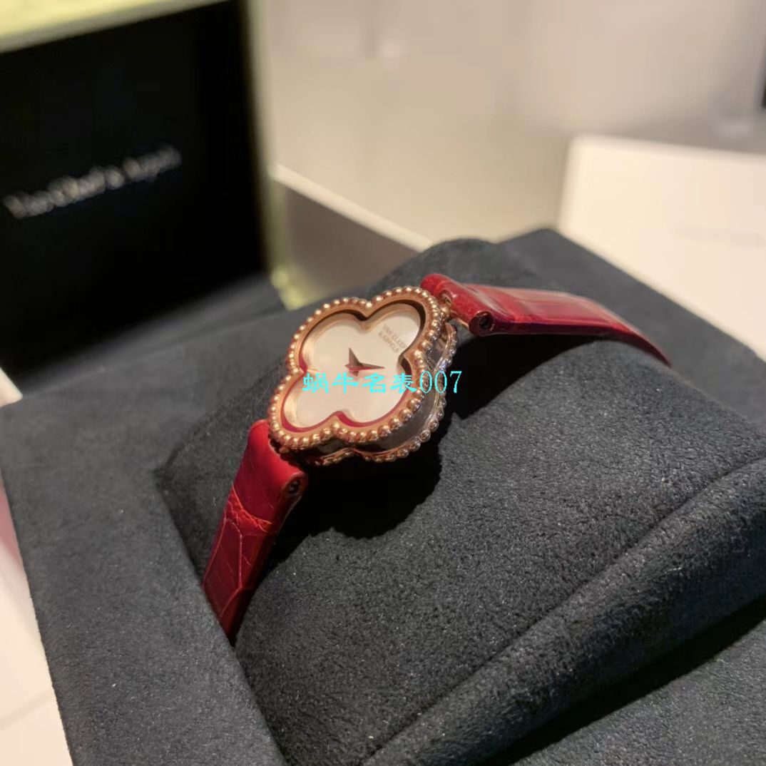 V&A厂2020年最新款高仿女表梵克雅宝ALHAMBRA系列VCARO8WT00,VCARO8SF00腕表 / VCA09