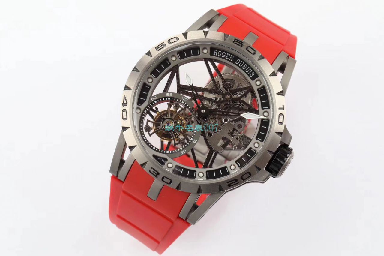 BBR厂顶级复刻高仿陀飞轮罗杰杜彼EXCALIBUR（王者系列）系列RDDBEX0479蓝面表带腕表 / LJ066