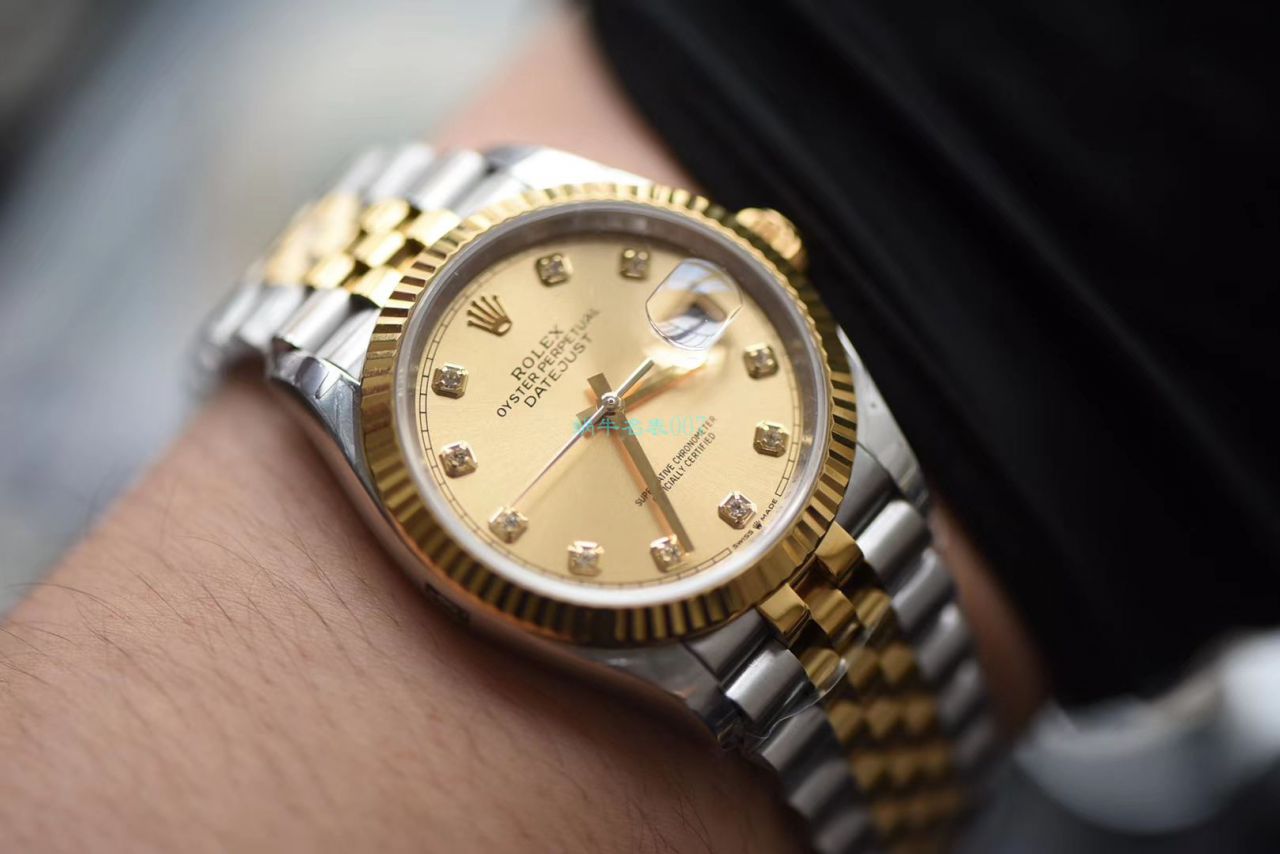 EW厂官网顶级复刻高仿劳力士日志型系列116233香槟盘镶钻腕表 / R357EW