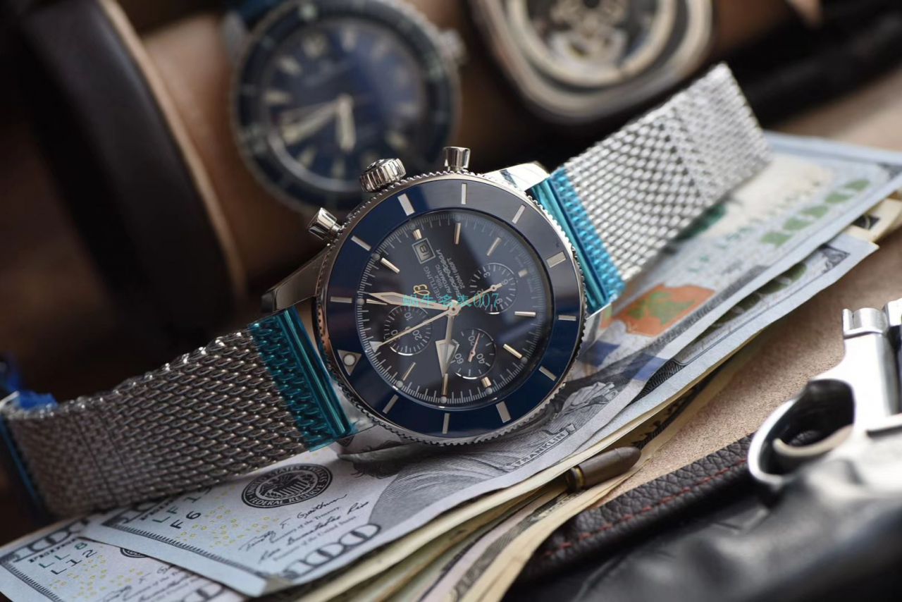 视频评测台湾厂顶级复刻高仿百年灵 超级海洋文化二代A13312161C1A1腕表 / BL151