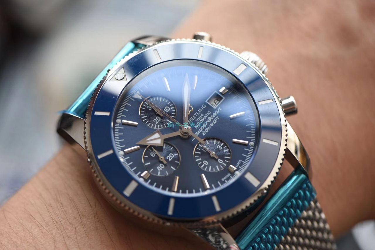 视频评测台湾厂顶级复刻高仿百年灵 超级海洋文化二代A13312161C1A1腕表 / BL151