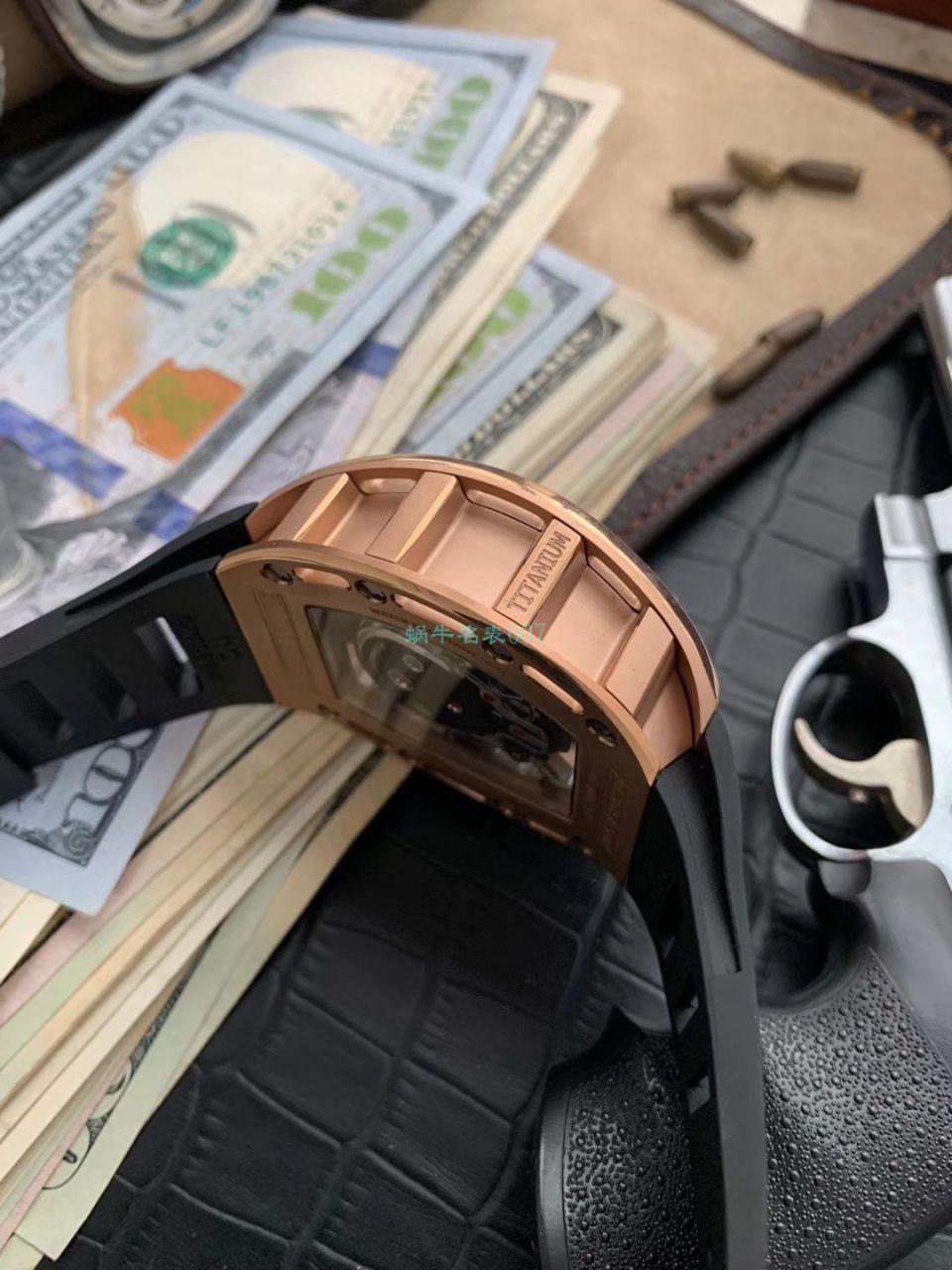 【视频评测】EUR厂理查德.米勒Richard Mille陀飞轮男RM 052顶级复刻高仿紫金骷髅头至尊鬼王腕表 / RM052EUR