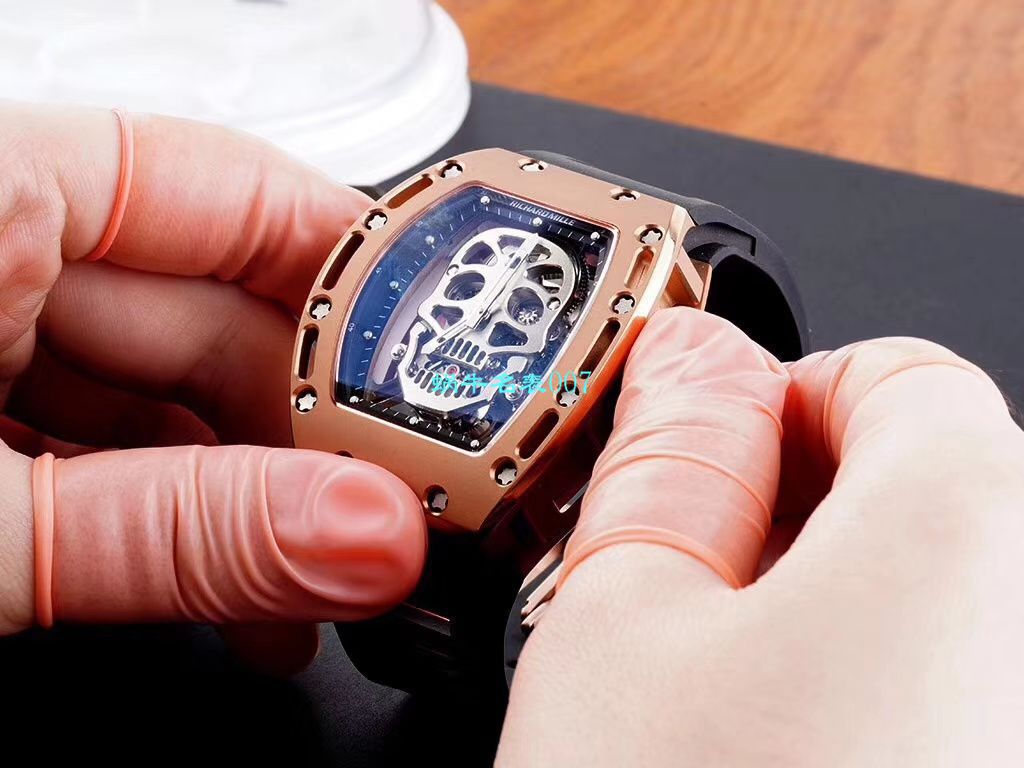 【视频评测EUR厂Richard Mille仿表价格顶级复刻高仿】俄罗斯紫金版理查德米勒至尊鬼王RM052 / RM052jin