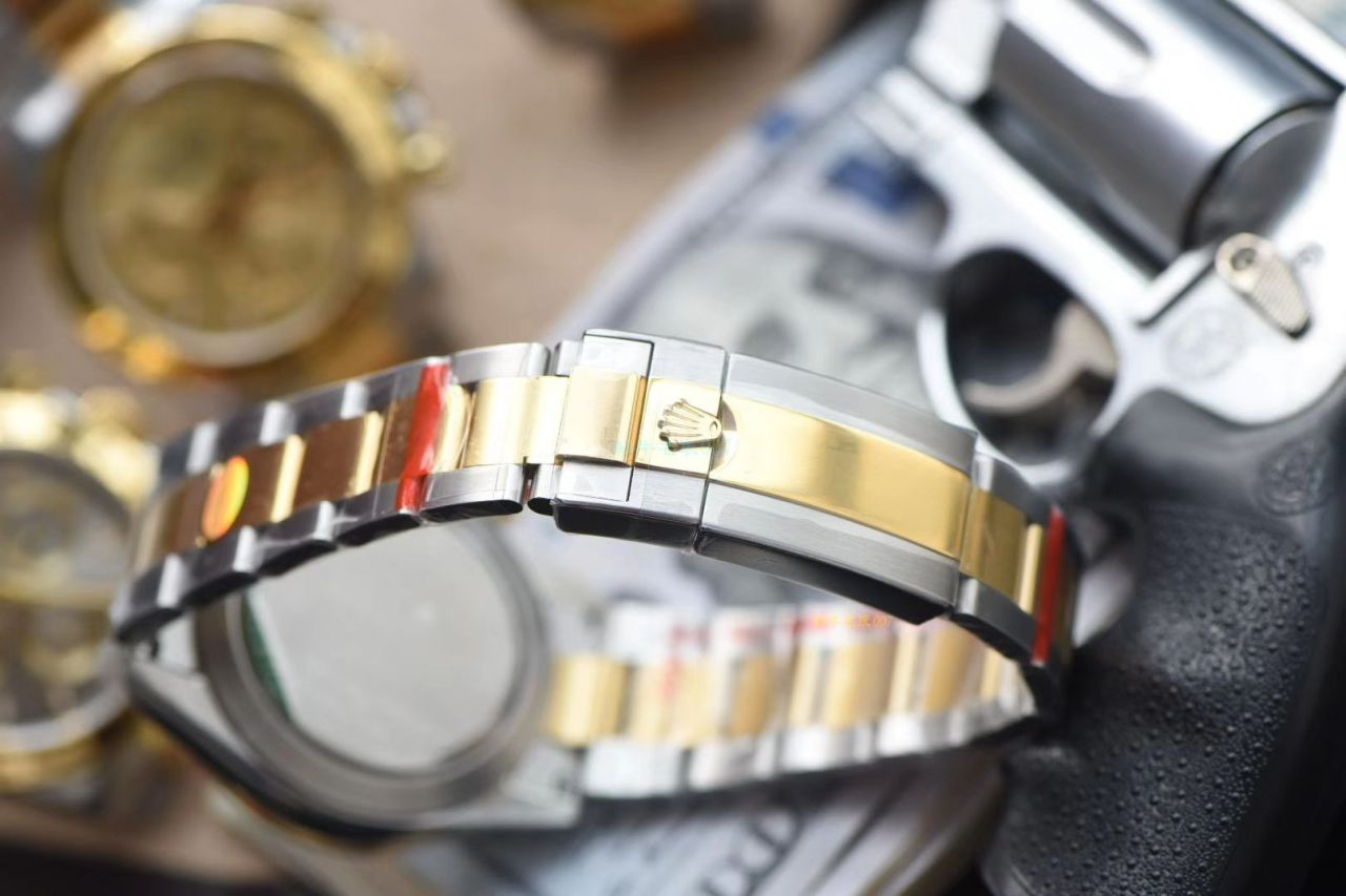 N厂劳力士超级4130迪通拿间金复刻高仿m116503-0004，116503白盘，m116503-0003，116523-78593 银面腕表 / R538