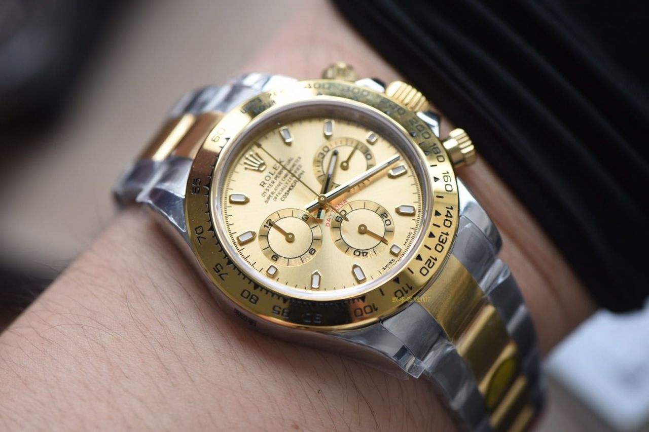 N厂劳力士超级4130迪通拿间金复刻高仿m116503-0004，116503白盘，m116503-0003，116523-78593 银面腕表 / R538