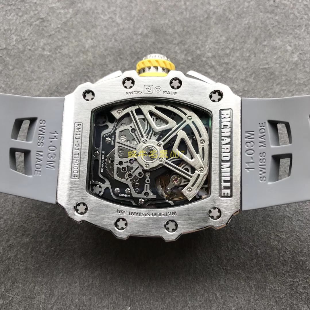 KV厂全新RICHARD MILLE复刻理查德米尔RM 11-03钛钢款腕表 / KV01103H