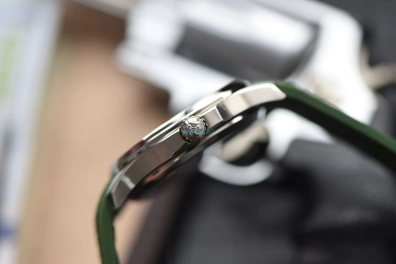 视频评测台湾厂超A高仿百达翡丽AQUANAUT绿面手雷5168G-010腕表 / BD239LV