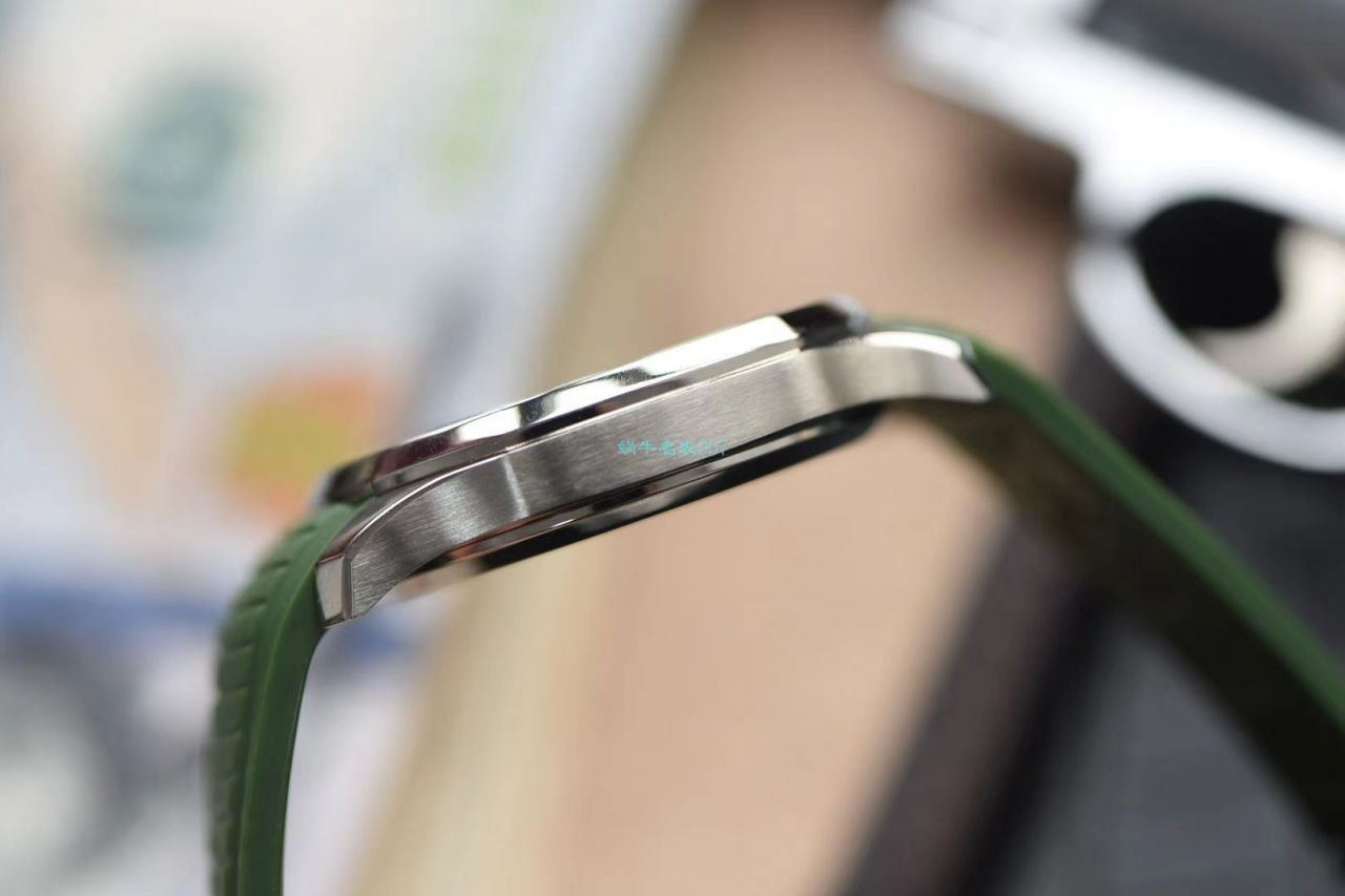 视频评测台湾厂超A高仿百达翡丽AQUANAUT绿面手雷5168G-010腕表 / BD239LV