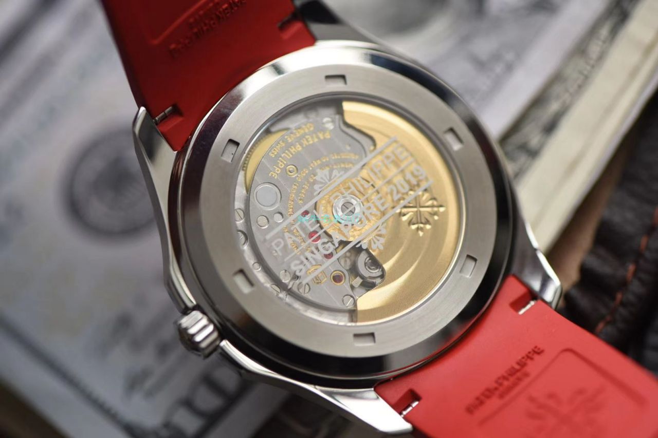 ZF厂顶级复刻高仿百达翡丽手雷新加坡2019特别限量版5167A红面表带 / BD282