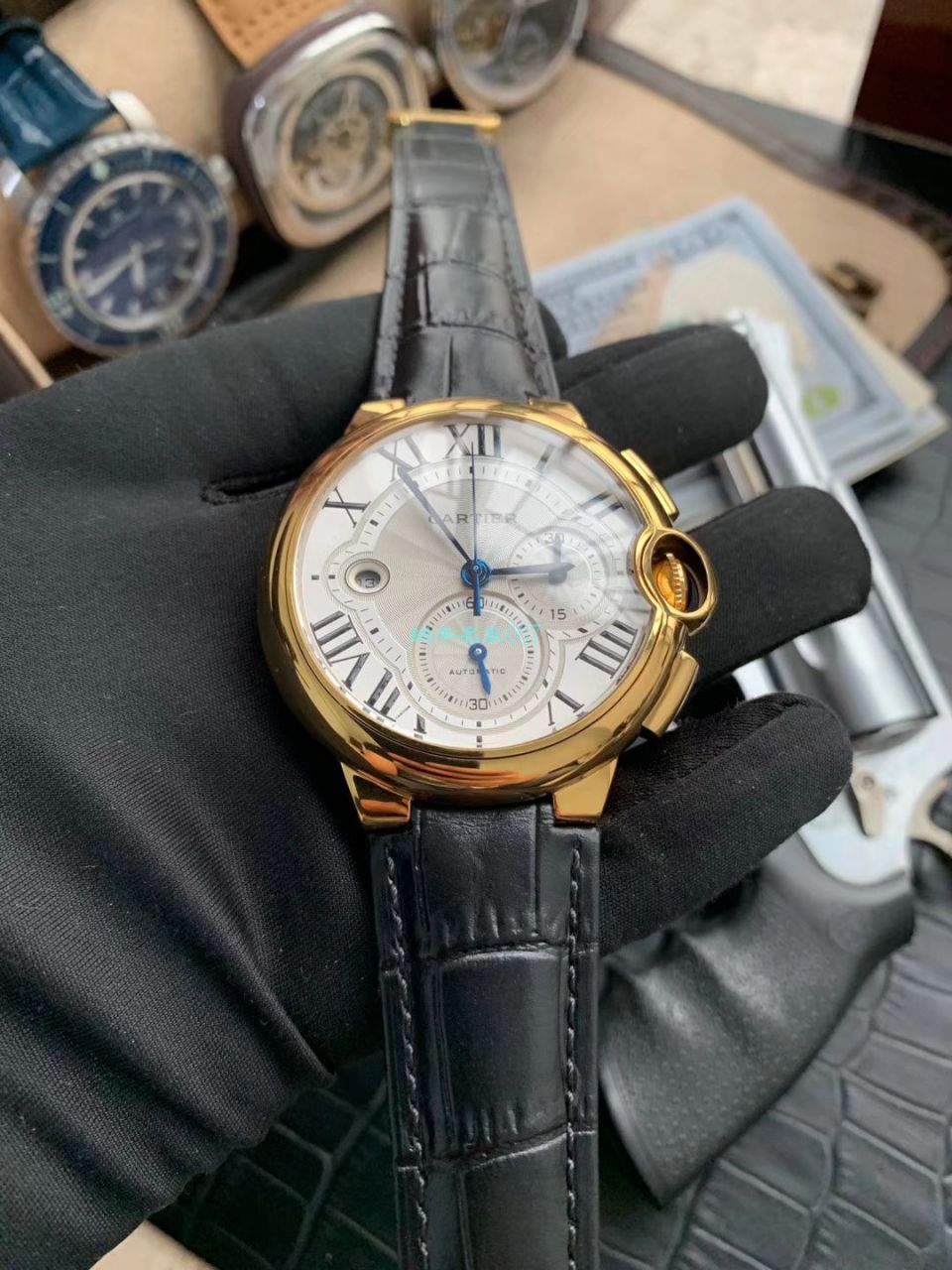 OF厂顶级复刻高仿最新升级版卡地亚蓝气球W6920074,W6920007计时腕表 / K269