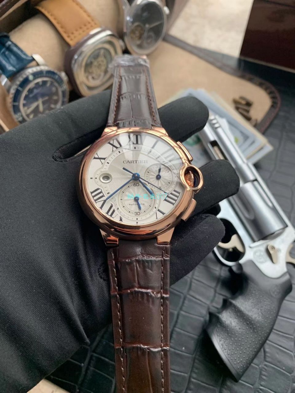 OF厂顶级复刻高仿最新升级版卡地亚蓝气球W6920074,W6920007计时腕表 / K269
