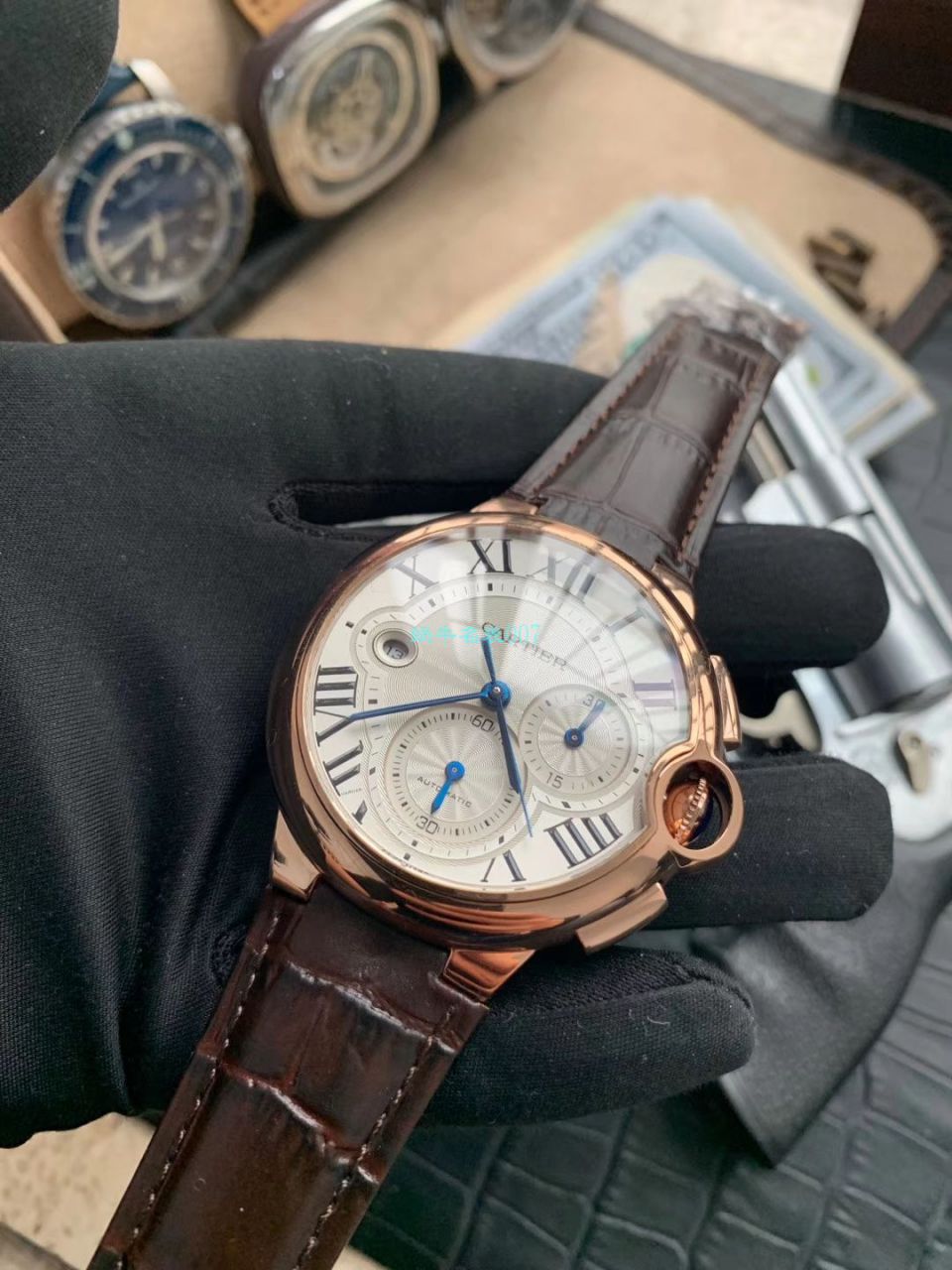 OF厂顶级复刻高仿最新升级版卡地亚蓝气球W6920074,W6920007计时腕表 / K269