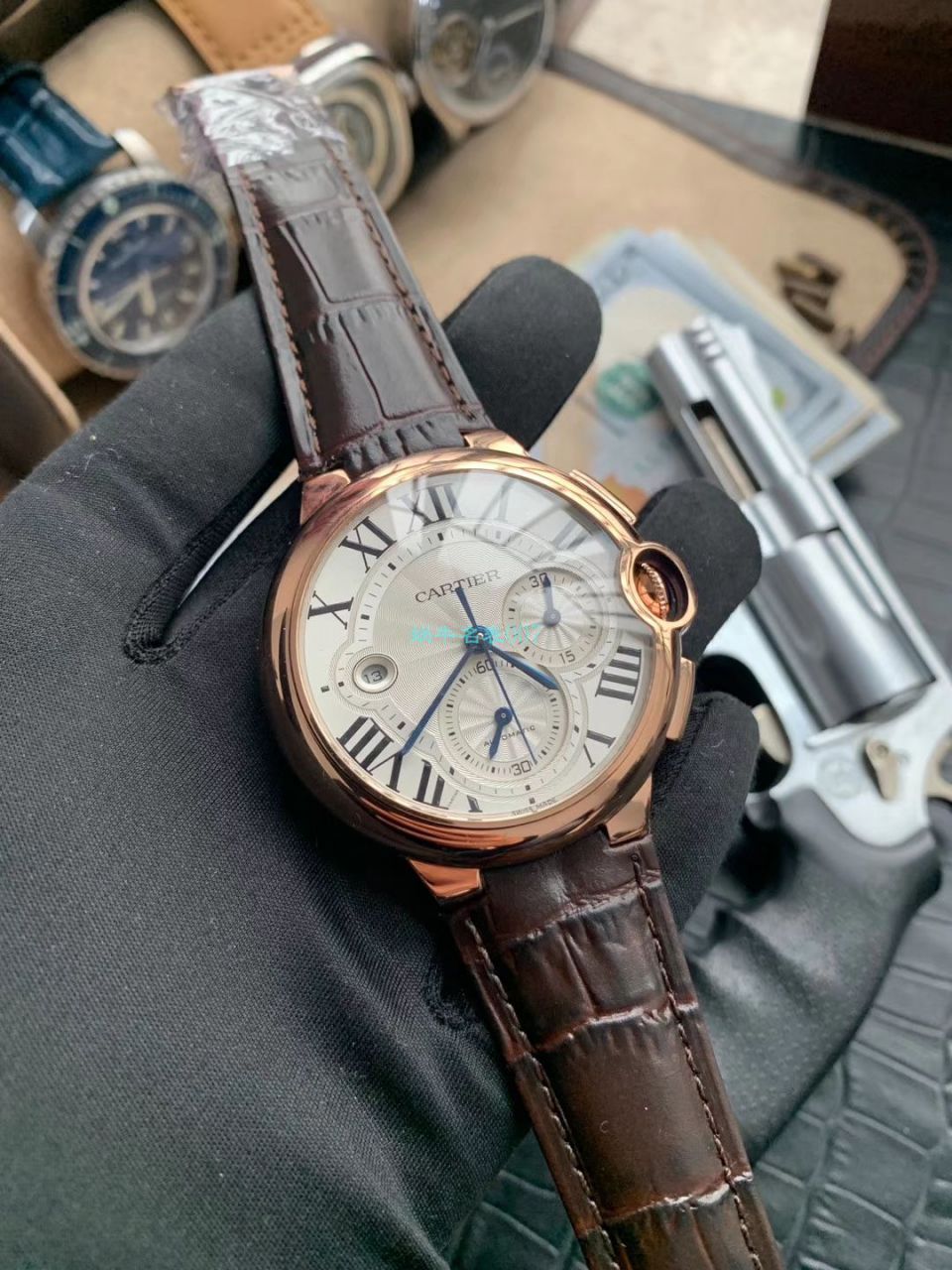 OF厂顶级复刻高仿最新升级版卡地亚蓝气球W6920074,W6920007计时腕表 / K269