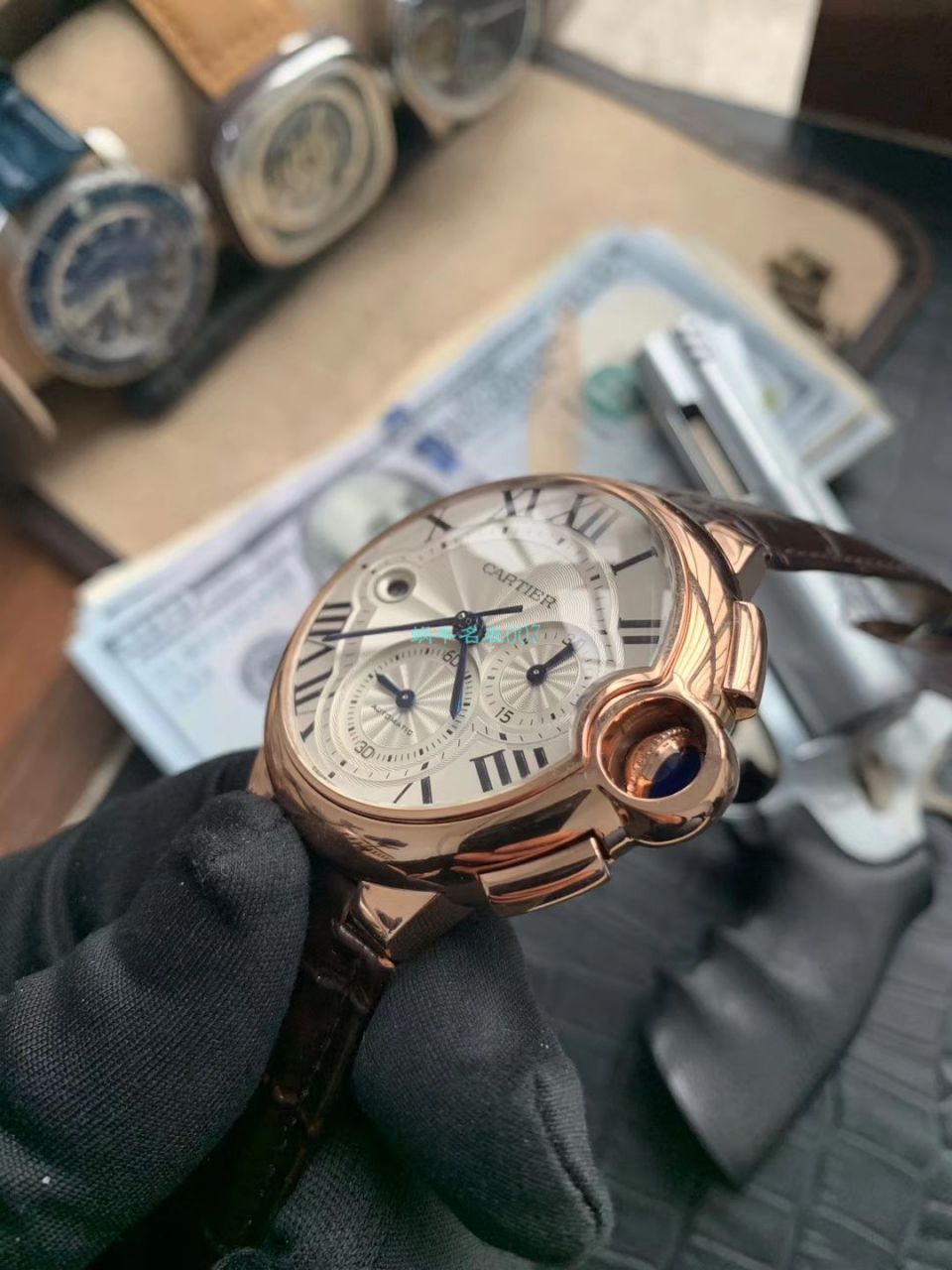 OF厂顶级复刻高仿最新升级版卡地亚蓝气球W6920074,W6920007计时腕表 / K269