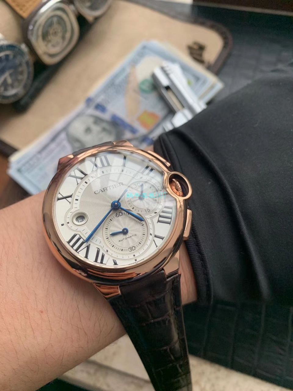 OF厂顶级复刻高仿最新升级版卡地亚蓝气球W6920074,W6920007计时腕表 / K269