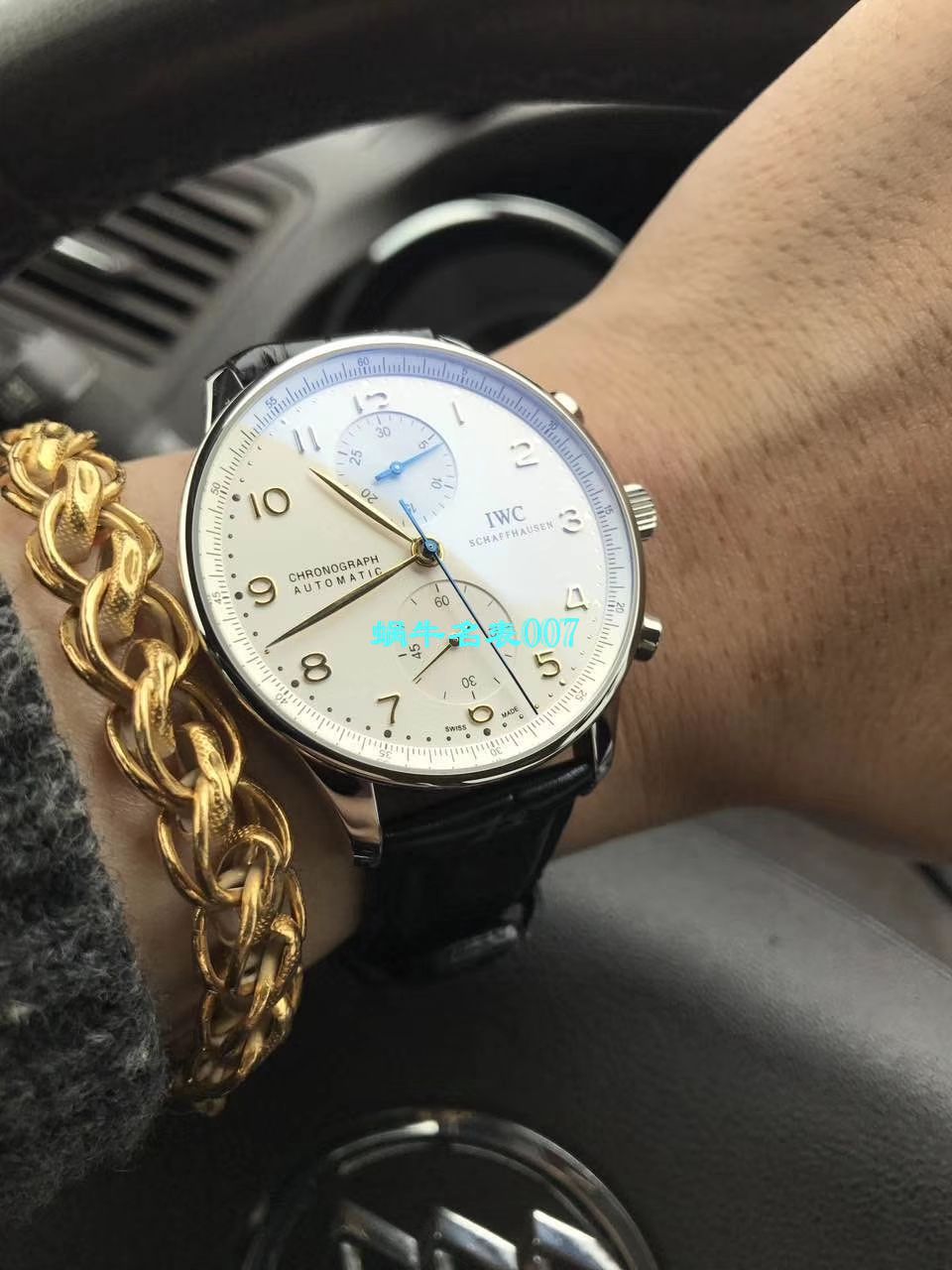 【独家视频测评YL厂V7版本1:1顶级复刻手表】万国葡萄牙高仿葡萄牙计时IW371445黄定钉刻度腕表 / WG280