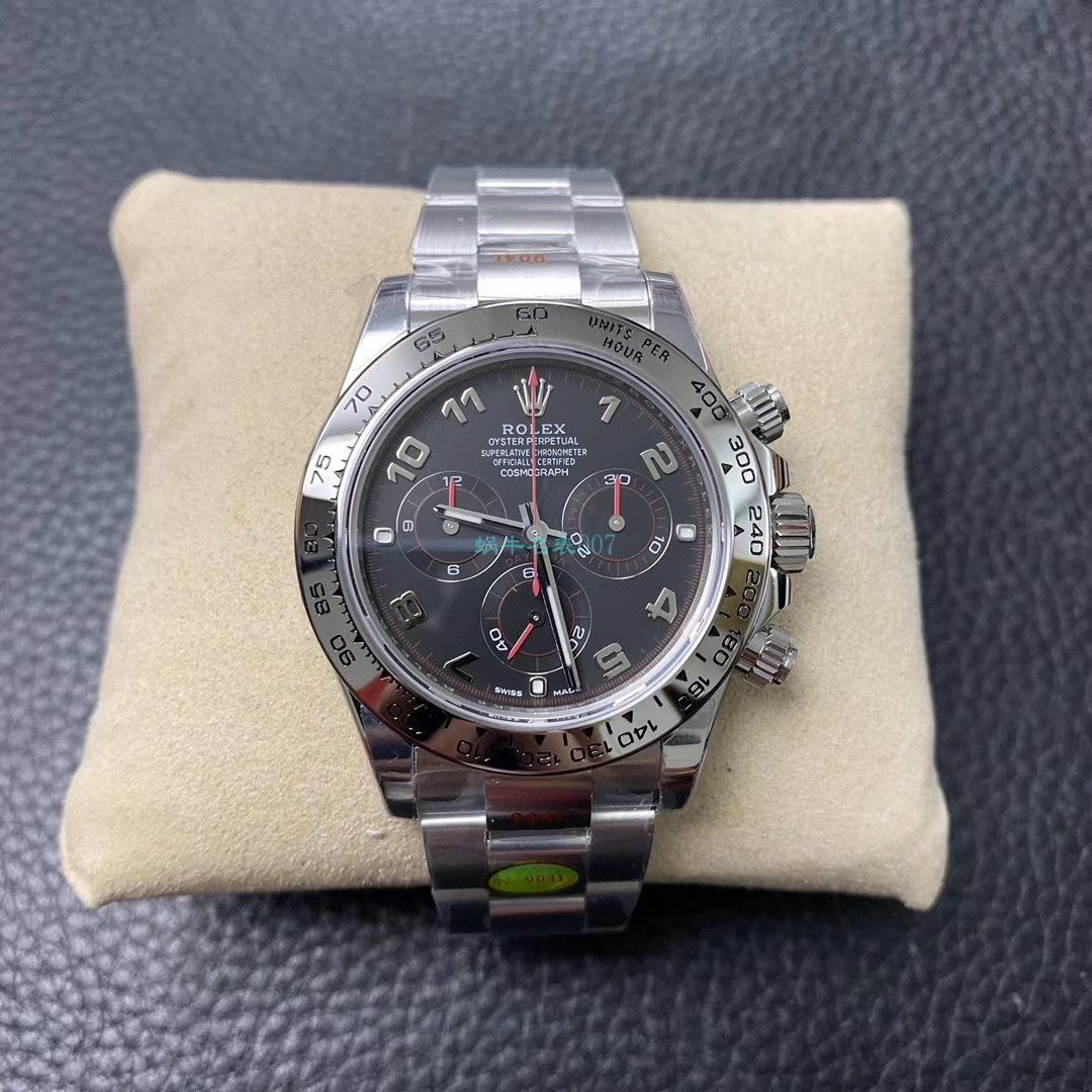 N厂新款超级4130劳力士宇宙计型迪通拿116509-78599 黑盘顶级复刻高仿116509-78599 银面腕表 / R563