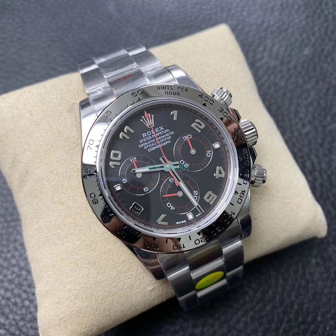 N厂新款超级4130劳力士宇宙计型迪通拿116509-78599 黑盘顶级复刻高仿116509-78599 银面腕表 / R563