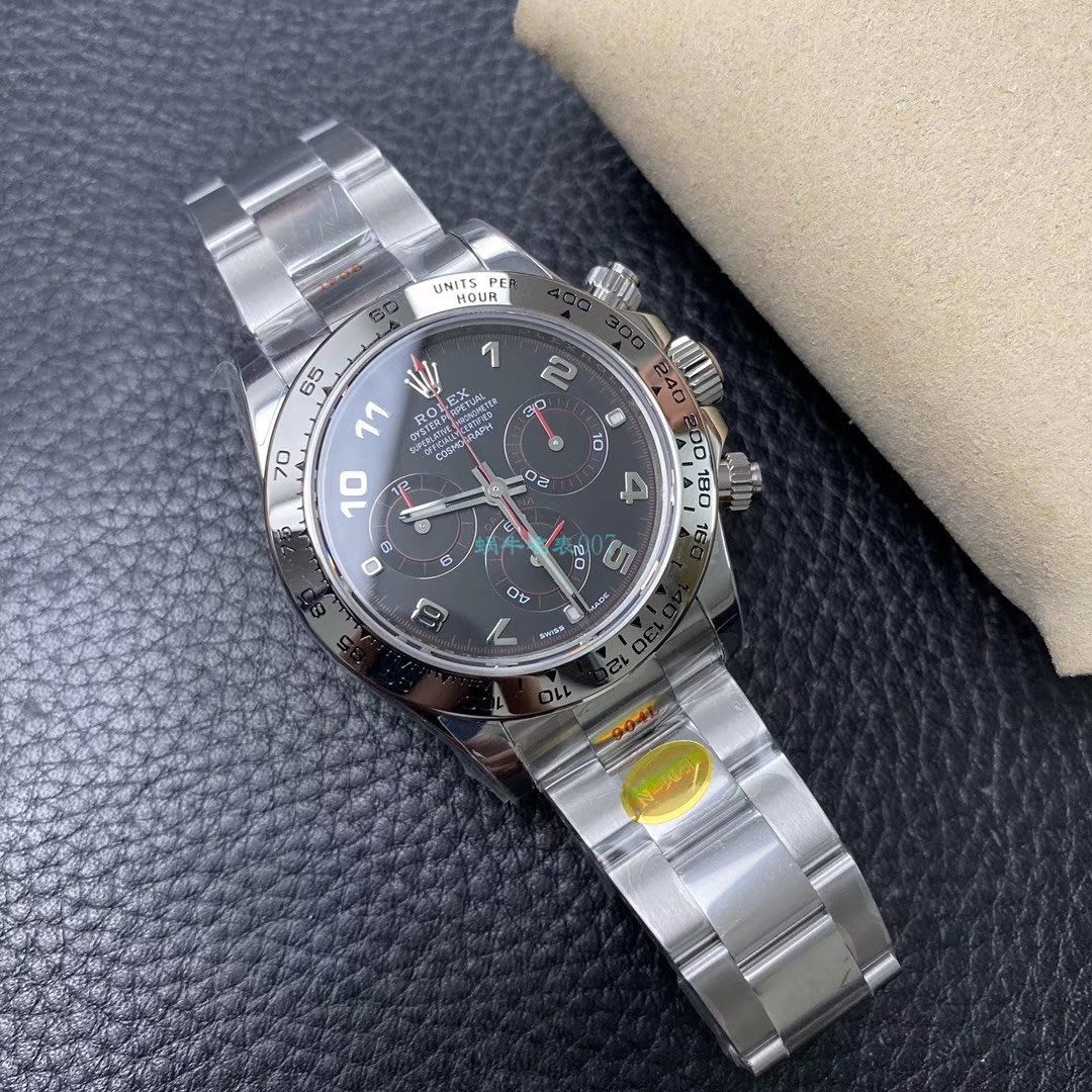 N厂新款超级4130劳力士宇宙计型迪通拿116509-78599 黑盘顶级复刻高仿116509-78599 银面腕表 / R563