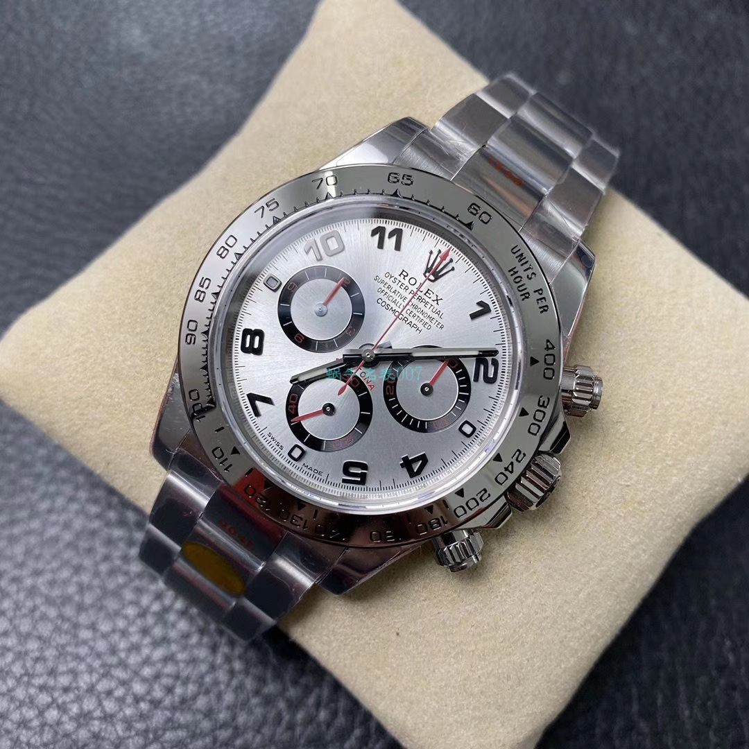 N厂新款超级4130劳力士宇宙计型迪通拿116509-78599 黑盘顶级复刻高仿116509-78599 银面腕表 / R563