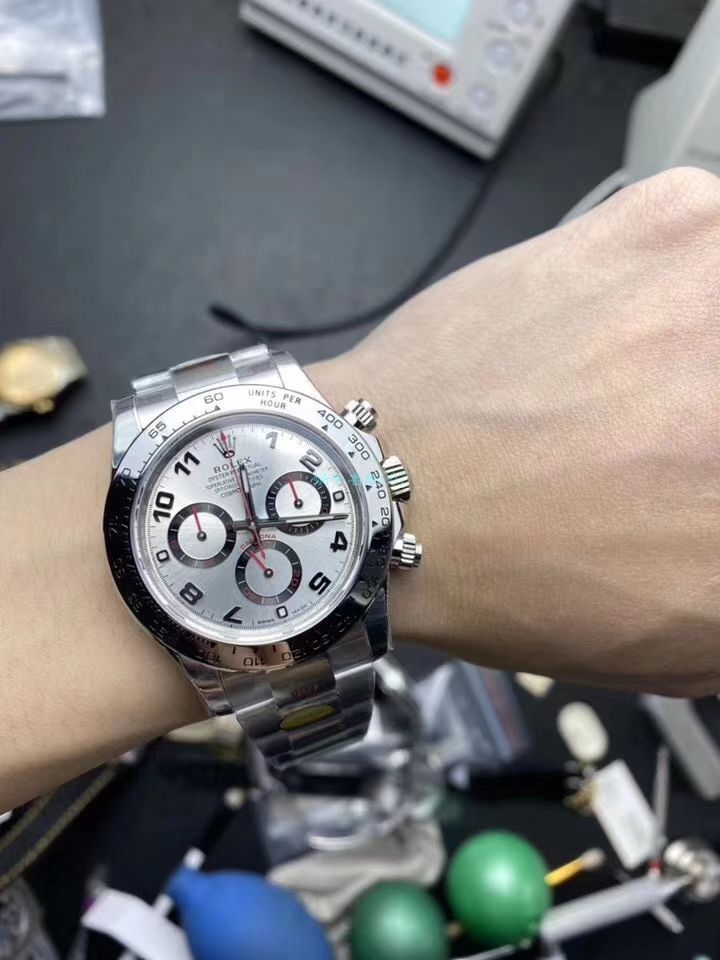 N厂新款超级4130劳力士宇宙计型迪通拿116509-78599 黑盘顶级复刻高仿116509-78599 银面腕表 / R563