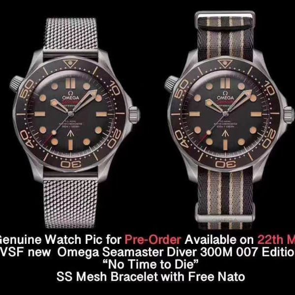 VS厂复刻手表欧米茄邦德007版无暇赴死210.90.42.20.01.001，210.92.42.20.01.001腕表