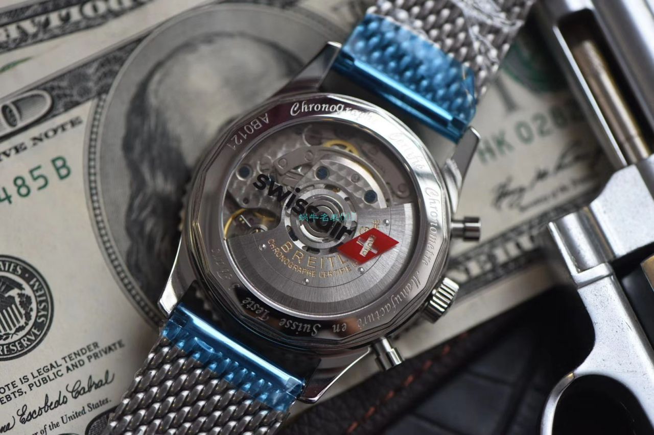 评测视频V9厂百年灵复刻哪家厂最好瑞士航空特别版高仿AB01211B1B1A1腕表 / BL152
