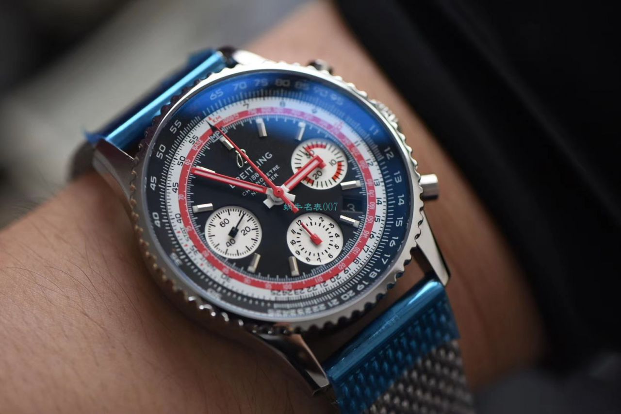 评测视频V9厂百年灵复刻哪家厂最好瑞士航空特别版高仿AB01211B1B1A1腕表 / BL152