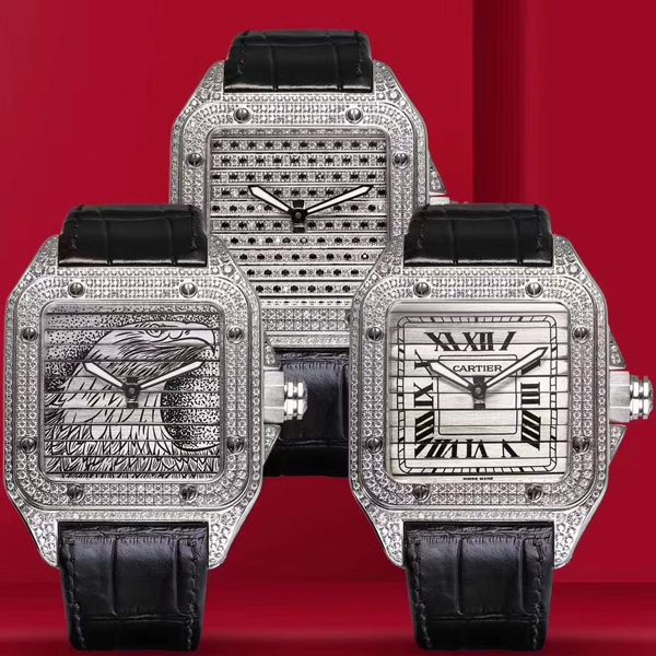 wwf厂顶级复刻高仿卡地亚山度士鹰头WM505014腕表