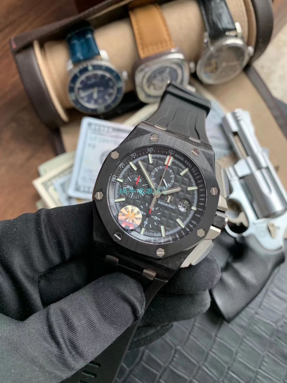 视频评测JF厂顶级复刻AP爱彼皇家橡树离岸型高仿26400AU.OO.A002CA.01腕表 / AP189