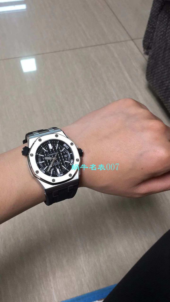 视频评测JF厂官网V9S最新AP爱彼皇家橡树离岸型高仿15703ST.OO.A002CA.01腕表 / JFAP15703