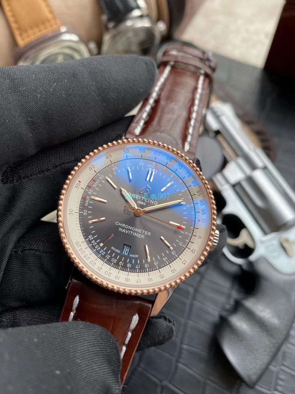 独家瑞士SW200机芯定制版百年灵航空计时41系列复刻高仿U17326211M1P2腕表 / BL158