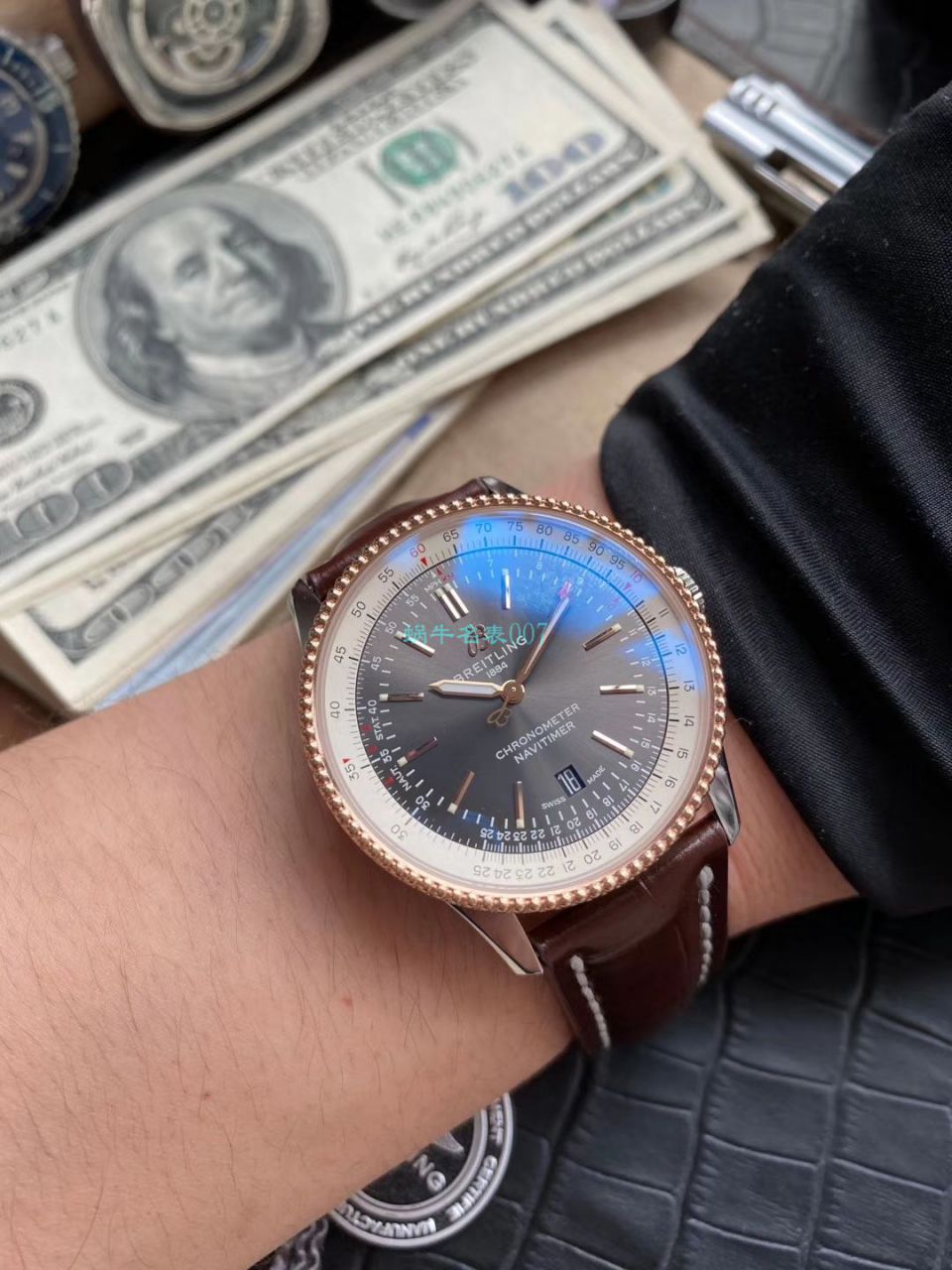 独家瑞士SW200机芯定制版百年灵航空计时41系列复刻高仿U17326211M1P2腕表 / BL158