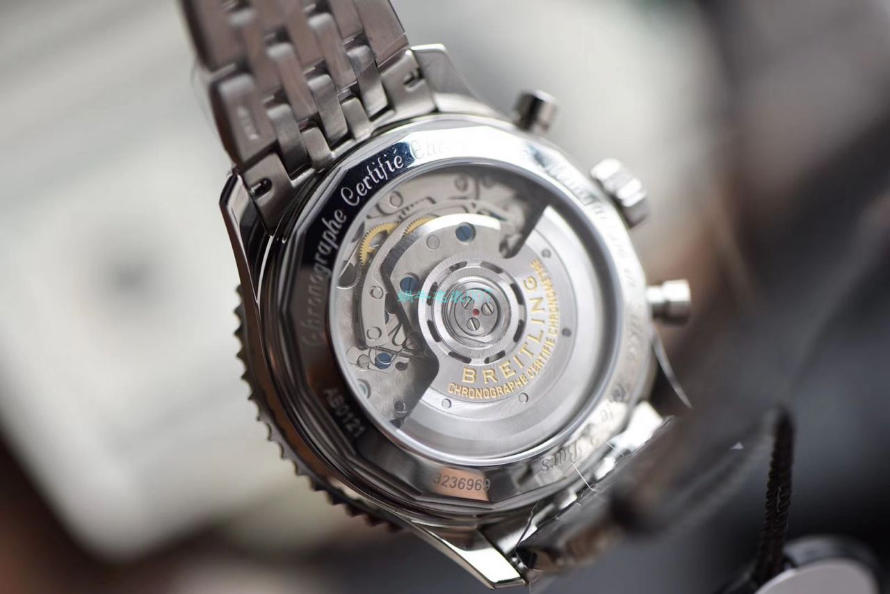 视频评测GF厂一比一高精仿手表百年灵航空计时1系列AB0121211B1A1腕表 / BL162