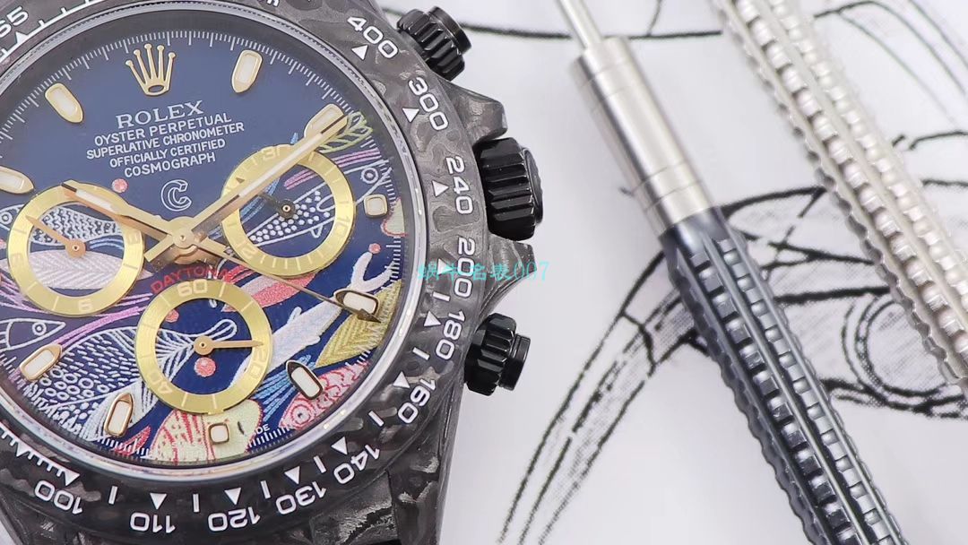 WWF厂官网新品发布劳力士最新DIW团队改装碳纤维迪通拿腕表 / R579