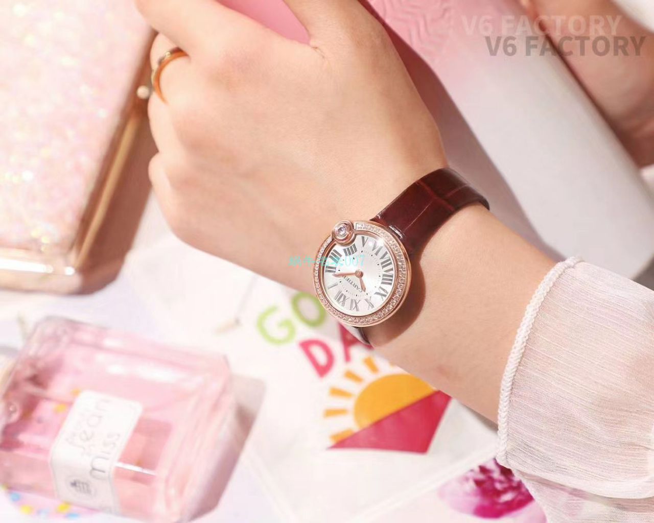 V6厂顶级复刻高仿手表卡地亚告白气球女装30毫米WGBL0005，WJBL0008腕表 / K277