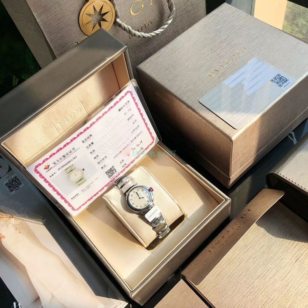 渠道真钻原单宝格丽LVCEA系列102196 LU28WSS/12女士腕表 / BG033