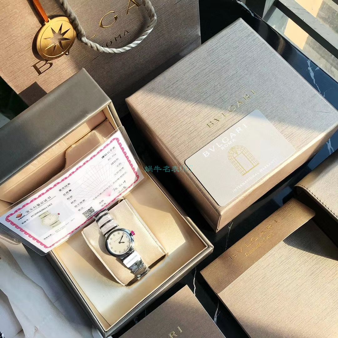 渠道真钻原单宝格丽LVCEA系列102196 LU28WSS/12女士腕表 / BG033